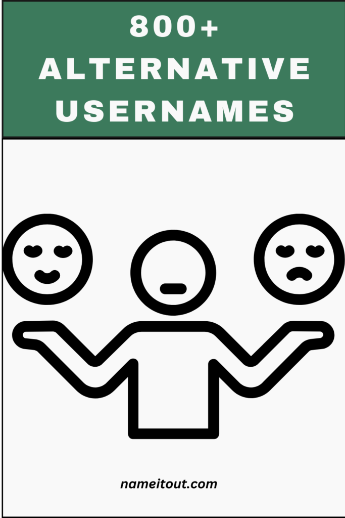 Alternative usernames pin